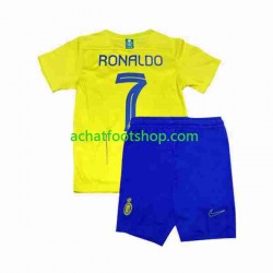 Maillot Al-Nassr Ronaldo 7 Domicile Tenue pour Enfant 2023-2024 Manche Courte