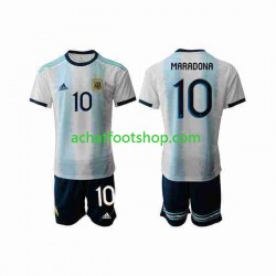 Maillot Argentine Maradona 10 - Domicile Tenue pour Enfant 2019 2020 Manche Courte Maillot Argentine Maradona 10 - Domicile Tenue pour Enfant 2019 2020 Manche Courte