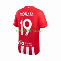Maillot Atlético Madrid 2 Alvaro Morata 19 Domicile Tenue pour Homme 2023-2024 Manche Courte