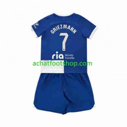 Maillot Atlético Madrid 2 Antoine Griezmann 7 Extérieur Tenue pour Enfant 2023-2024 Manche Courte