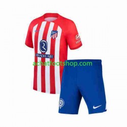 Maillot Atlético Madrid 2 Domicile Tenue pour Enfant 2023-2024 Manche Courte