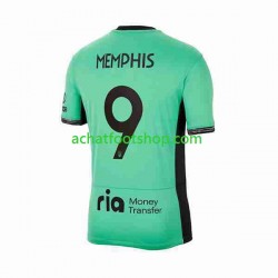 Maillot Atlético Madrid 2 Memphis Depay 9 3ème Tenue pour Homme 2023-2024 Manche Courte