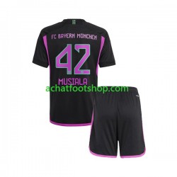 Maillot Bayern Munich Jamal Musiala 42 Extérieur Tenue pour Enfant 2023-2024 Manche Courte