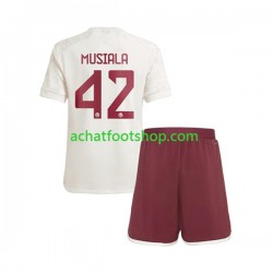 Maillot Bayern Munich Jamal Musiala 42 3ème Tenue pour Enfant 2023-2024 Manche Courte