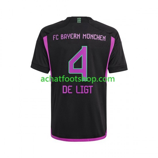 Maillot Bayern Munich Matthijs de Ligt 4 Extérieur Tenue pour Homme 2023-2024 Manche Courte