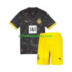Maillot Borussia Dortmund Extérieur Tenue pour Enfant 2023-2024 Manche Courte Maillot Borussia Dortmund Extérieur Tenue pour Enfant 2023-2024 Manche Courte