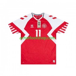 Maillot Danemark Rasmus Hojlund 11 Domicile Tenue pour Homme 2023-2024 Manche Courte