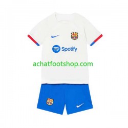 Maillot FC Barcelone Extérieur Tenue pour Enfant 2023-2024 Manche Courte