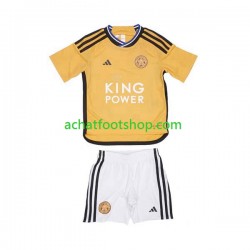 Maillot Leicester City 3ème Tenue pour Enfant 2023-2024 Manche Courte Maillot Leicester City 3ème Tenue pour Enfant 2023-2024 Manche Courte