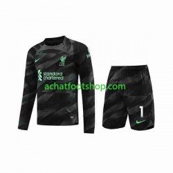 Maillot Liverpool A.Becker 1 Gardien Extérieur Tenue pour Enfant 2023-2024 Manche Longue