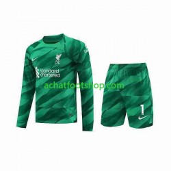 Maillot Liverpool A.Becker 1 Gardien Domicile Tenue pour Enfant 2023-2024 Manche Longue