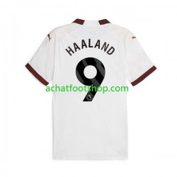 Maillot Manchester City Erling Haaland 9 Extérieur Tenue pour Homme 2023-2024 Manche Courte