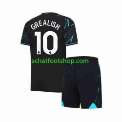Maillot Manchester City Jack Grealish 10 3ème Tenue pour Enfant 2023-2024 Manche Courte Maillot Manchester City Jack Grealish 10 3ème Tenue pour Enfant 2023-2024 Manche Courte
