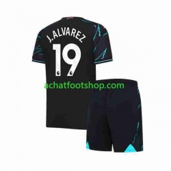 Maillot Manchester City Julian Alvarez 19 3ème Tenue pour Enfant 2023-2024 Manche Courte