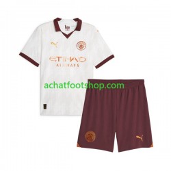 Maillot Manchester City Extérieur Tenue pour Enfant 2023-2024 Manche Courte