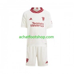 Maillot Manchester United 3ème Tenue pour Enfant 2023-2024 Manche Courte