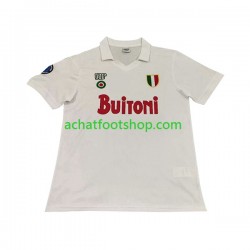 Maillot Naples Rétro Extérieur Tenue pour Homme 1987 1988 Manche Courte