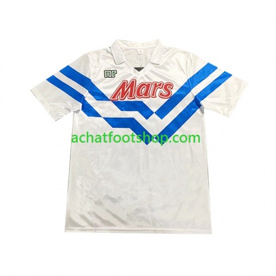 Maillot Naples Rétro Extérieur Tenue pour Homme 1989 1990 Manche Courte