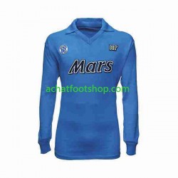 Maillot Naples Rétro Domicile Tenue pour Homme 1989 1990 Manche Longue