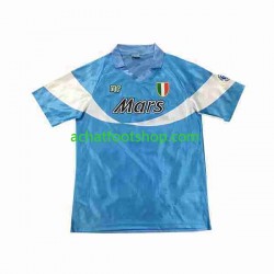 Maillot Naples Special Rétro Domicile Tenue pour Homme 1990 1991 Manche Courte