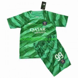 Maillot Paris Saint-Germain Donnarumma 99 Gardien Domicile Tenue pour Enfant 2023-2024 Manche Courte