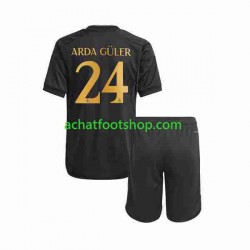 Maillot Real Madrid Arda Guler 24 3ème Tenue pour Enfant 2023-2024 Manche Courte