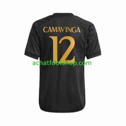 Maillot Real Madrid Eduardo Camavinga 12 3ème Tenue pour Homme 2023-2024 Manche Courte