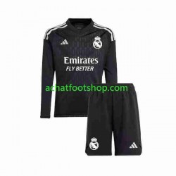 Maillot Real Madrid Gardien Extérieur Tenue pour Enfant 2023-2024 Manche Longue