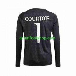 Maillot Real Madrid Thibaut Courtois 1 Gardien Extérieur Tenue pour Homme 2023-2024 Manche Longue
