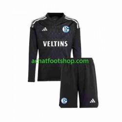 Maillot Schalke 04 Gardien Extérieur Tenue pour Enfant 2023-2024 Manche Longue