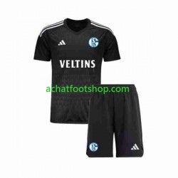 Maillot Schalke 04 Gardien Extérieur Tenue pour Enfant 2023-2024 Manche Courte