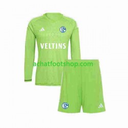 Maillot Schalke 04 Gardien Domicile Tenue pour Enfant 2023-2024 Manche Longue