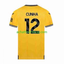 Maillot Wolverhampton Wanderers CUNHA 12 Domicile Tenue pour Homme 2023-2024 Manche Courte