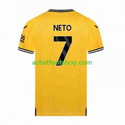 Maillot Wolverhampton Wanderers NETO 7 Domicile Tenue pour Homme 2023-2024 Manche Courte