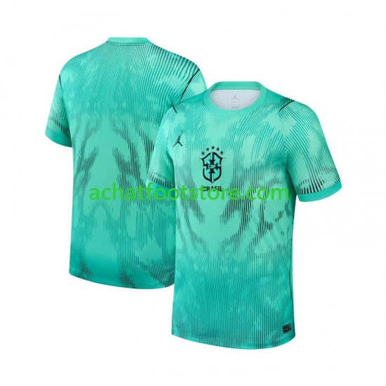 Maillot Brésil Gardien 3ème Tenue pour Homme Coupe du Monde 2026 Manche Courte