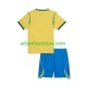 Maillot Brésil Domicile Tenue pour Enfant Coupe du Monde 2026 Manche Courte