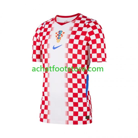 Maillot Croatie Domicile Tenue pour Homme Coupe du Monde 2026 Manche Courte