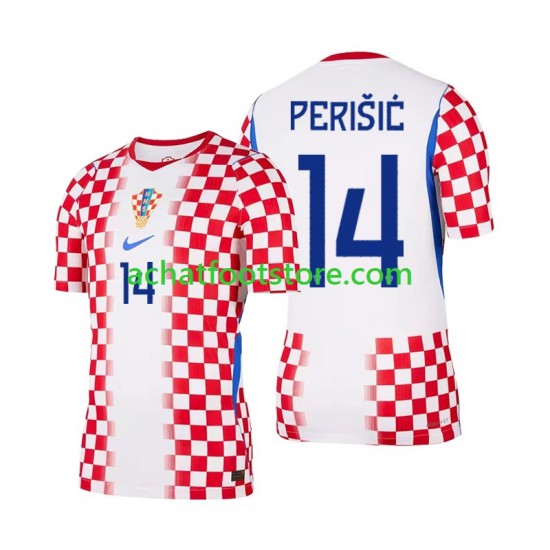 Maillot Croatie Ivan Perisic 14 Domicile Tenue pour Homme Coupe du Monde 2026 Manche Courte