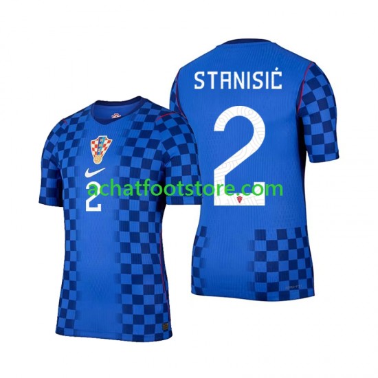 Maillot Croatie Josip Stanisic 2 Extérieur Tenue pour Homme Coupe du Monde 2026 Manche Courte