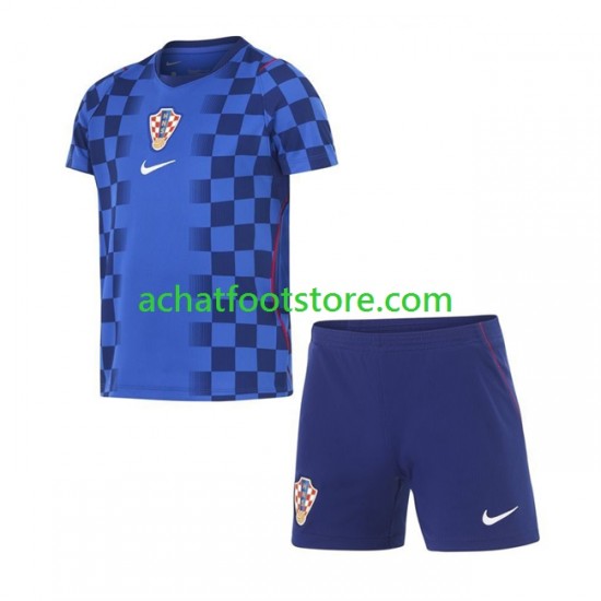 Maillot Croatie Extérieur Tenue pour Enfant Coupe du Monde 2026 Manche Courte