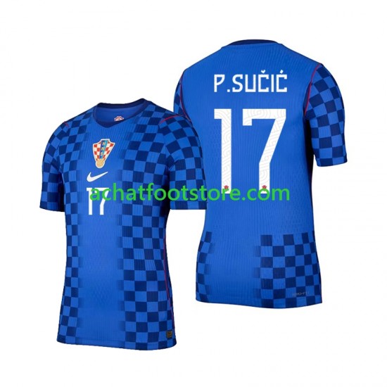 Maillot Croatie Petar Sucic 17 Extérieur Tenue pour Homme Coupe du Monde 2026 Manche Courte