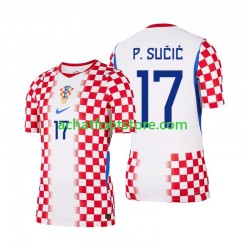 Maillot Croatie Petar Sucic 17 Domicile Tenue pour Homme Coupe du Monde 2026 Manche Courte