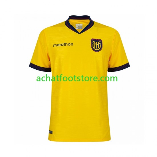 Maillot Ecuador Domicile Tenue pour Homme Coupe du Monde 2026 Manche Courte