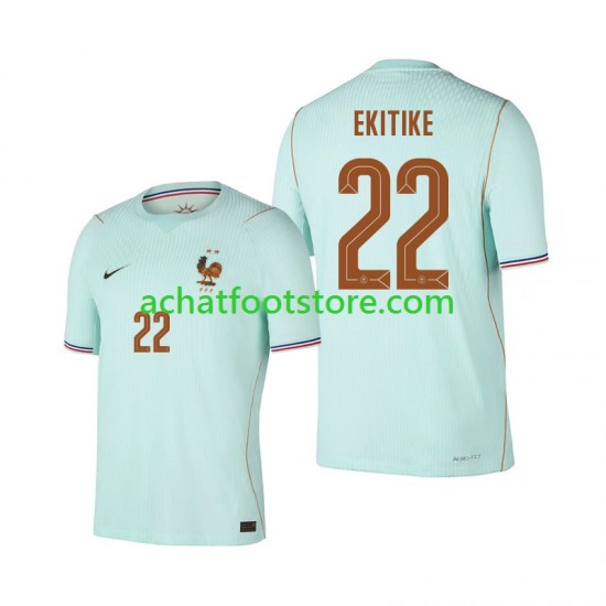 Maillot France Hugo Ekitike 22 Extérieur Tenue pour Homme Coupe du Monde 2026 Manche Courte