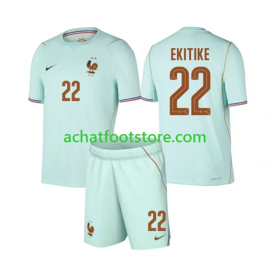 Maillot France Hugo Ekitike 22 Extérieur Tenue pour Enfant Coupe du Monde 2026 Manche Courte