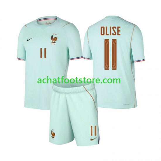 Maillot France Michael Olise 11 Extérieur Tenue pour Enfant Coupe du Monde 2026 Manche Courte