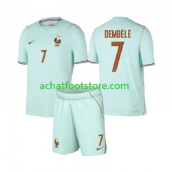 Maillot France Ousmane Dembele 7 Extérieur Tenue pour Enfant Coupe du Monde 2026 Manche Courte