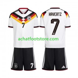 Maillot Allemagne Kai Havertz 7 Domicile Tenue pour Enfant Coupe du Monde 2026 Manche Courte