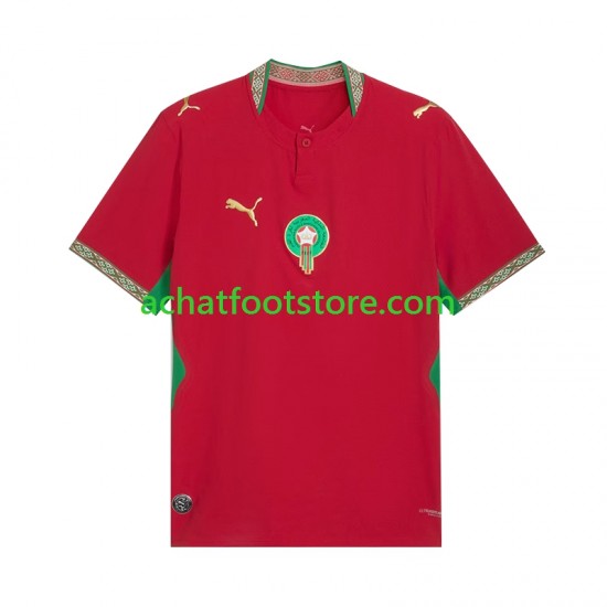 Maillot Maroc Domicile Tenue pour Homme Coupe du Monde 2026 Manche Courte