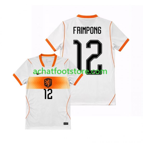 Maillot Pays-Bas Jeremie Frimpong 12 Extérieur Tenue pour Homme Coupe du Monde 2026 Manche Courte